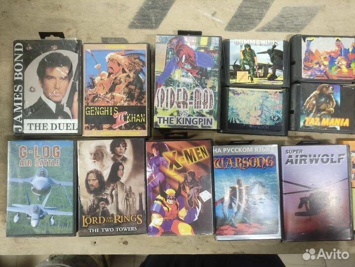 Картриджи sega и dendy