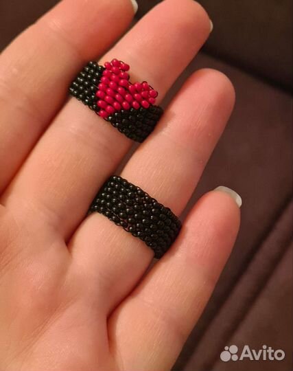 Кольцо из бисера