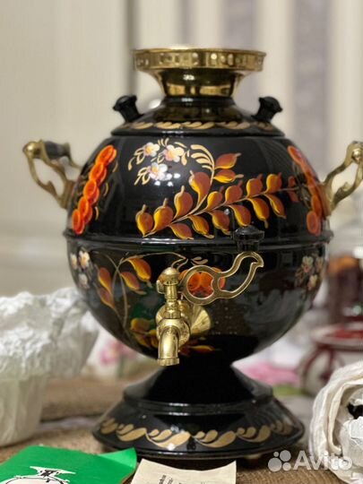 Электросамовар с художественной росписью СССР