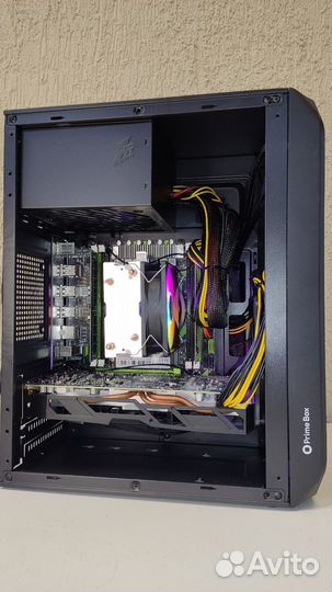 Игровой пк Intel 2650v2 8 ядер + RX 580 + 16 RAM
