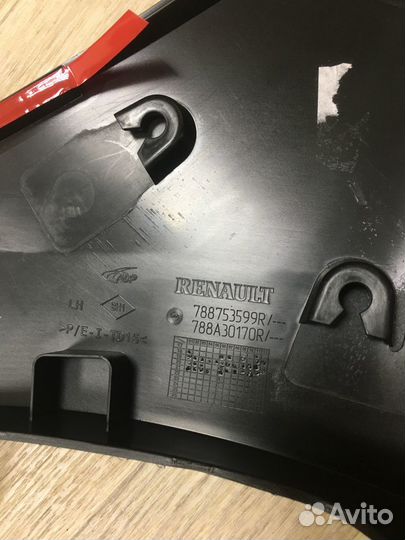 Молдинг заднего крыла Рено Логан Степвей 2018 +