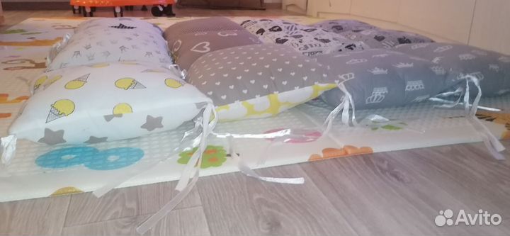 Бортики для детской кроватки