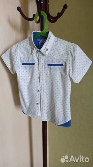 Рубашки на мальчика р.110-116
