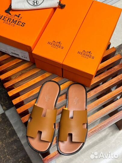 Мужские шлёпки hermes izmir