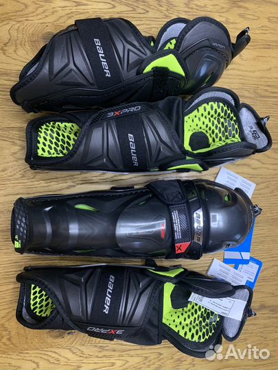 Щитки наколенники хоккейные bauer