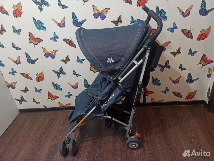 Коляска трость maclaren quest джинс прогулочная