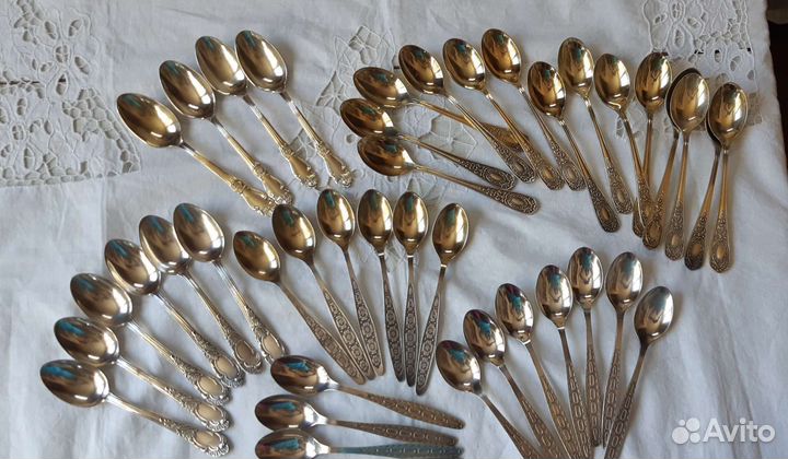 Наборы, Чайные ложки мельхиор, СССР