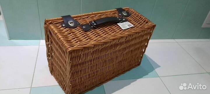 Набор для пикника плетённый (чемодан) на 6 персон