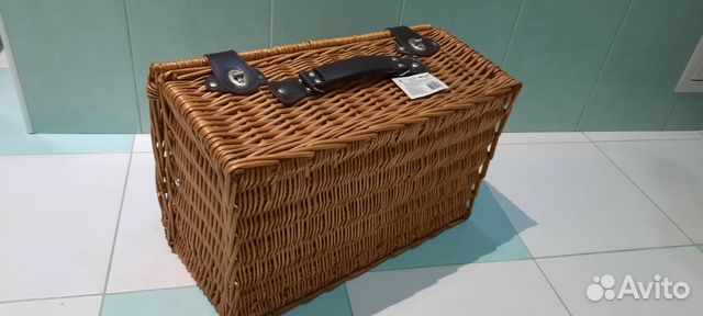 Набор для пикника плетённый (чемодан) на 6 персон