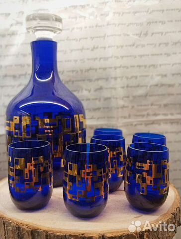 Графин и рюмки. Винтаж. Чехословакия