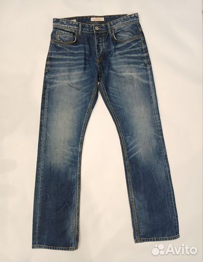 Джинсы широкие мужские прямые