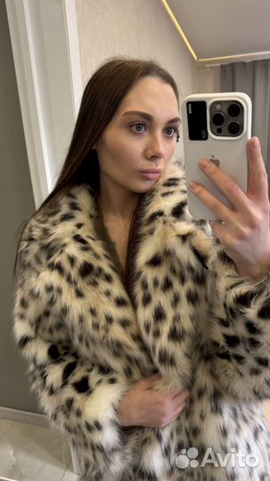 Шуба из экомеха женская