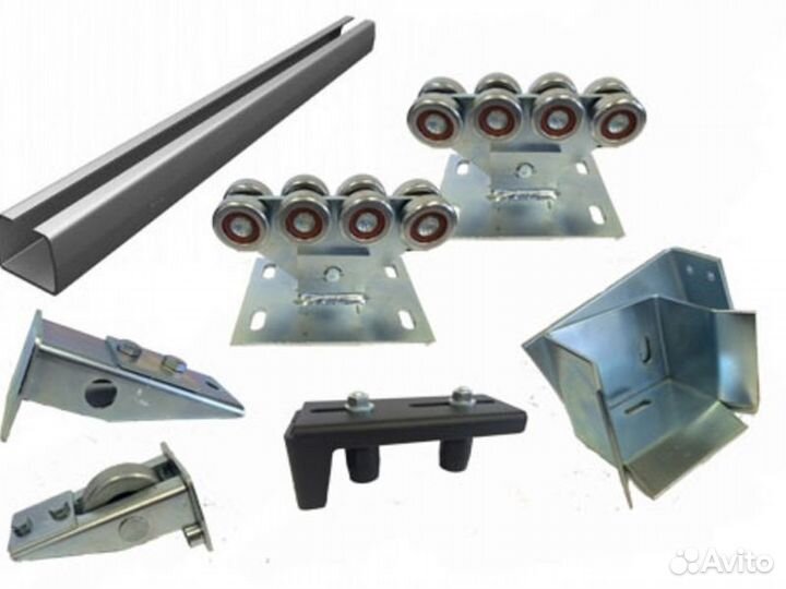 Ролики и балка 6м. для откатных 71х60х3,5 DoorHan