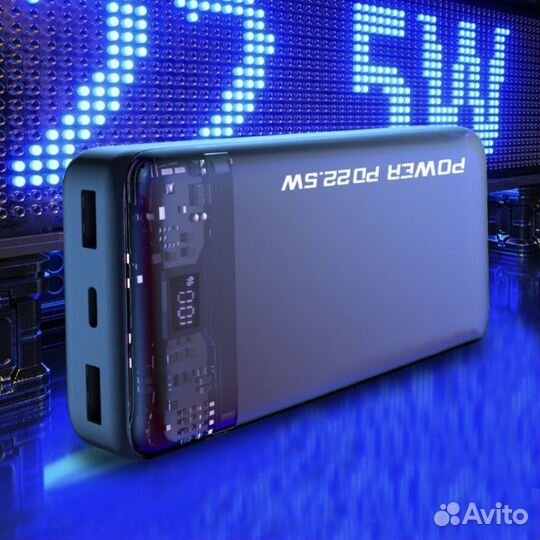 Power bank WUW Y120 20000mAh PD 22W LED/display BK