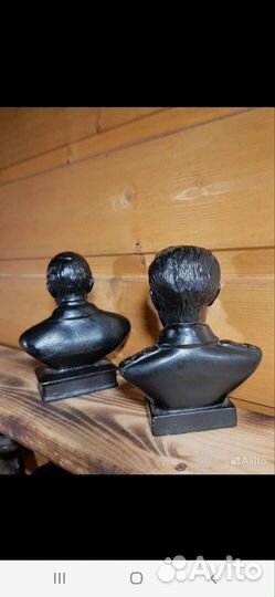 Сталин и Путин чугунные статуэтки