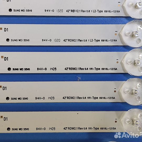 0213 Светодиоды подсветка LG 42 ROW 2.1 Rev 0.0