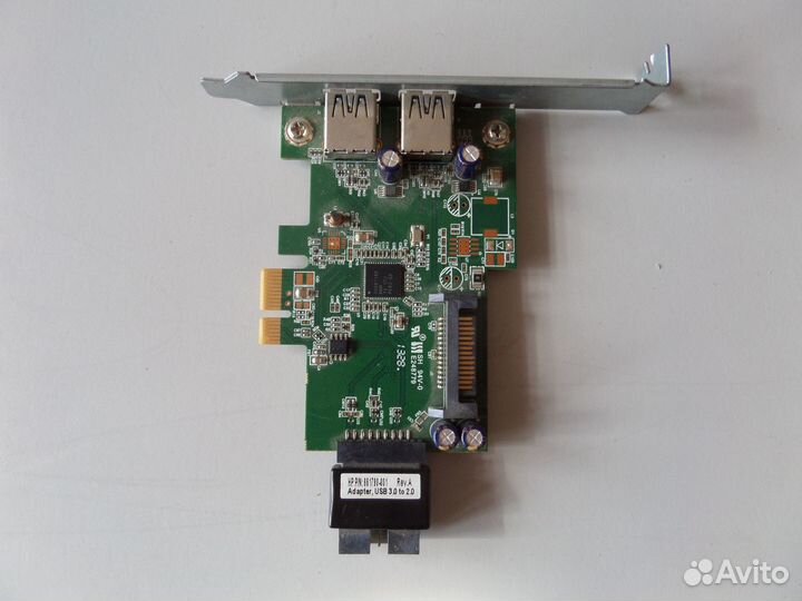 Плата портов HP USB 3.0 Super Speed PCIe x 1 Card