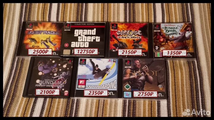 Игры для PS1, PS2 и PS3 (лицензия)