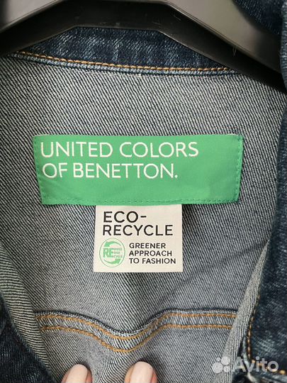 Джинсовая куртка женская, Benetton, р-р М