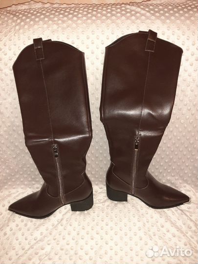 Сапоги женские натуральная кожа 37