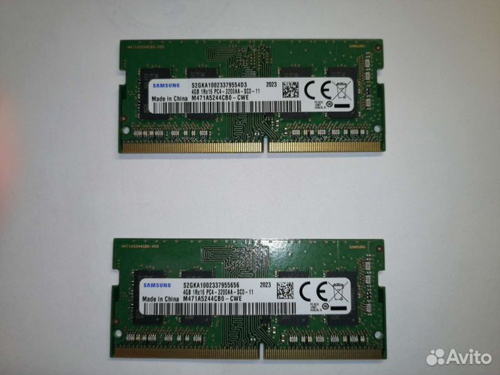 Оперативная память DDR4 4Gb 3200Мгц Samsung sodimm