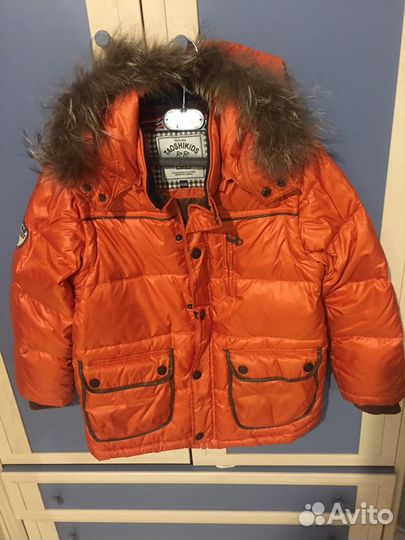 Пуховик на мальчика 6/9 лет