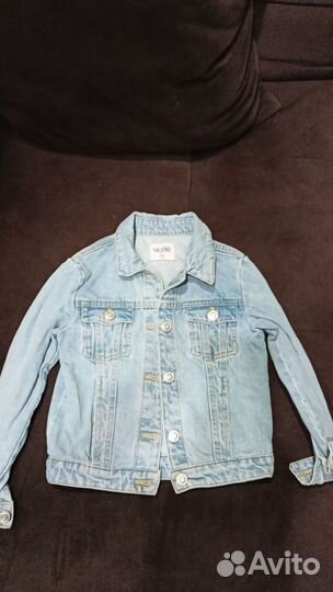 Джинсовая куртка для девочки 128