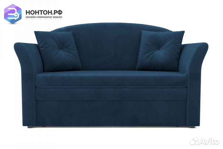 Диван выкатной Малютка 2 темно-синий