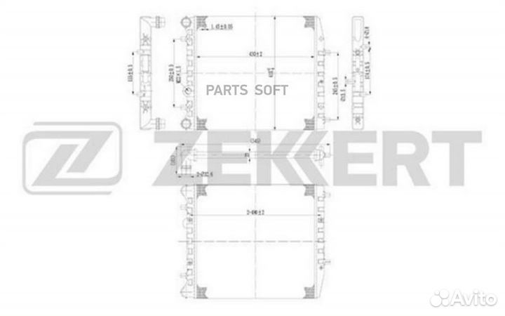 Радиатор охл. дв. Seat Ibiza IV V 06- Skoda Fabia