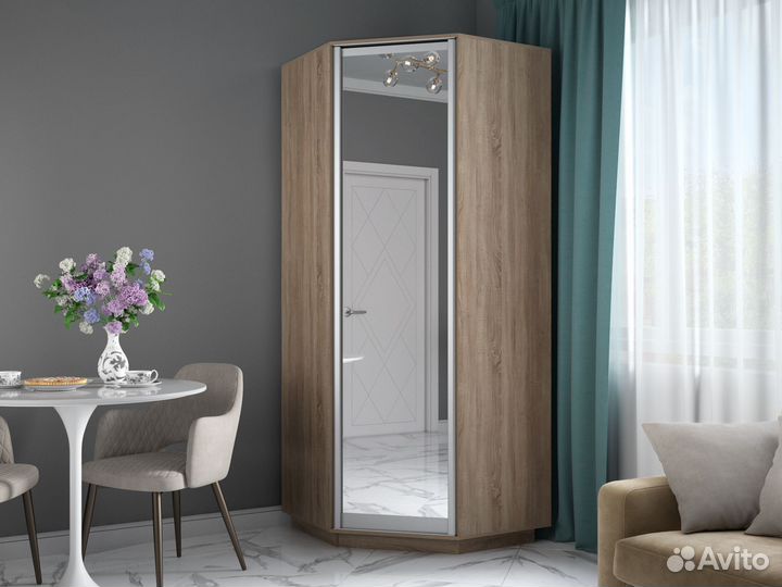 Шкаф угловой дуб сонома 900/900/2200