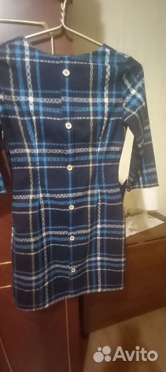 Платье клетчатое