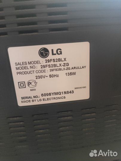 Телевизор LG 29fs2blx ЭЛТ, 29