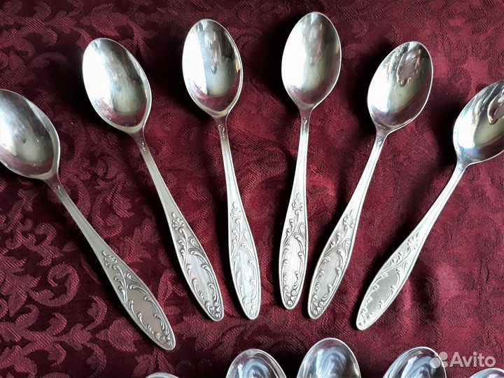 Ложки чайные и кофейные мельхиор советские