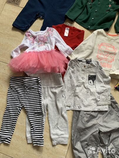 Большой пакет вещей для девочки с 6 месяцев