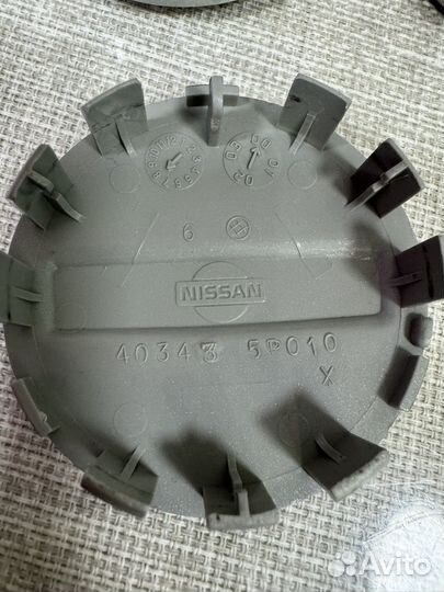 Колпачки заглушки на диски Nissan 40343-5P010