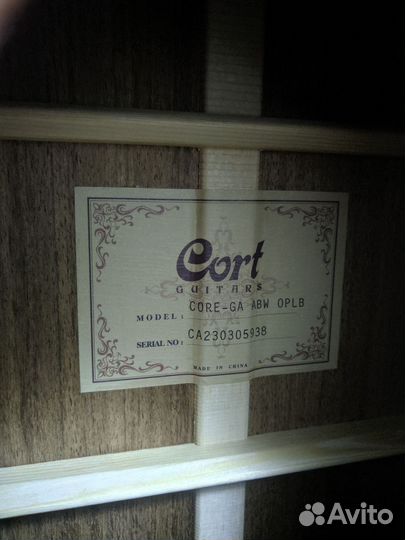 Гитара Cort Blackwood (Core - GA ABW oplb )