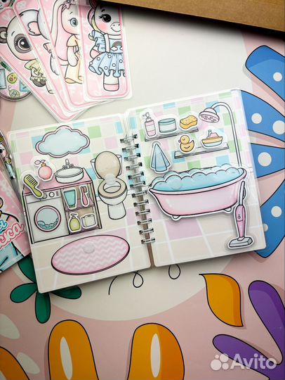 Альбом на липучках Зефирный домик для Единорожки