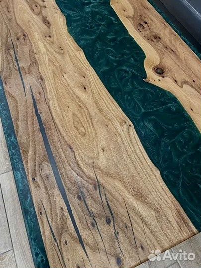 Стол из смолы, стол река, стол из эпоксидной смолы