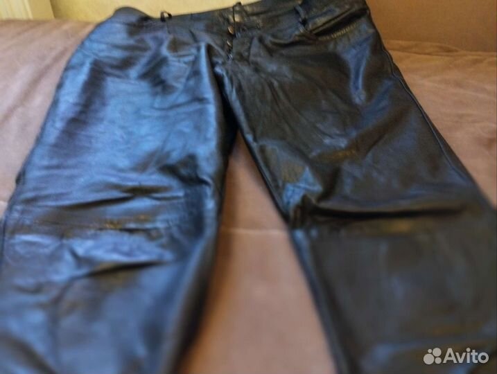 Кожаные Брюки/ штаны XXL
