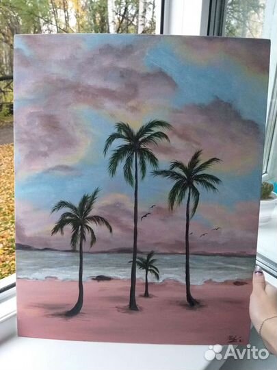 Картина акрилом на холсте