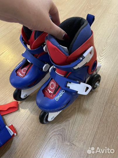 Роликовые коньки детские oxelo ролики ребенка
