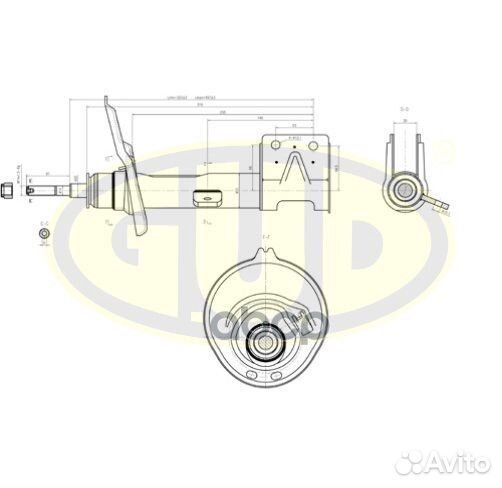 Амортизатор перед прав GSA333768 G.U.D