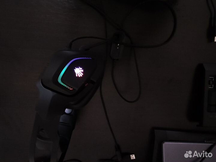 Наушники и мышка Bloody в идеальном состоянии