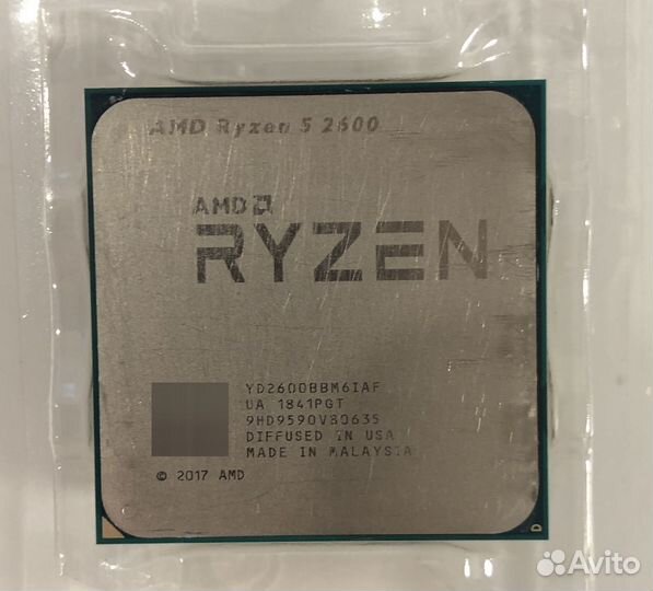 Процессор ryzen 5 2600 + куллер