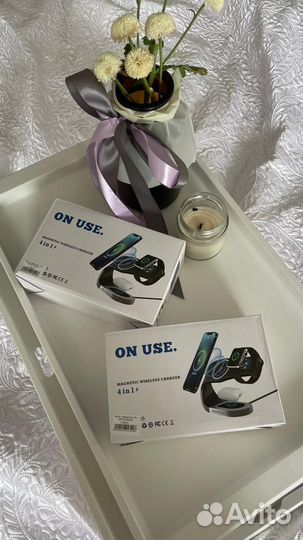 Беспроводная зарядка 4в1