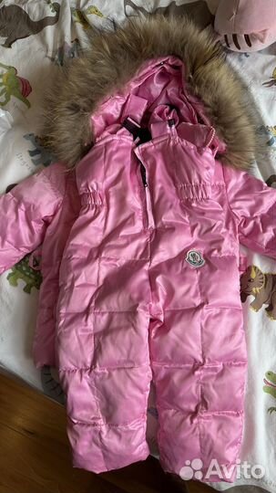 Зимний костюм moncler 1-2 года