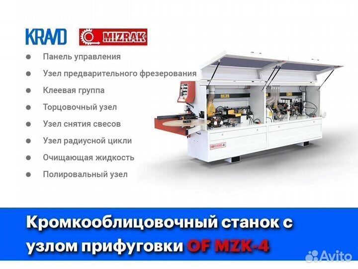 Кромкооблицовочные станки mizrak (Турция)