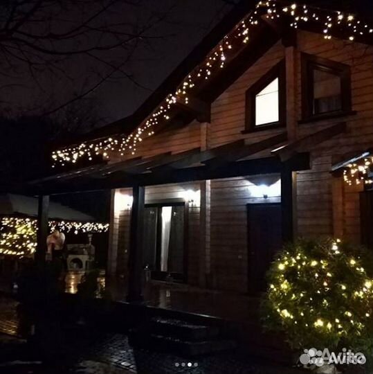 Гирлянда уличная бахрома 50-25-12-3 метров