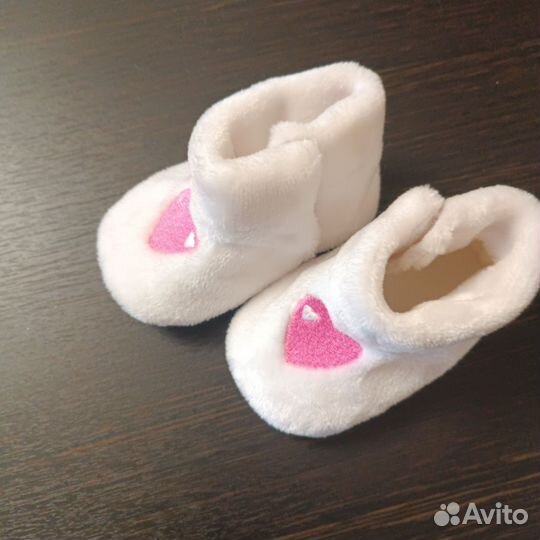 Меховые ботиночки для девочки р. 19