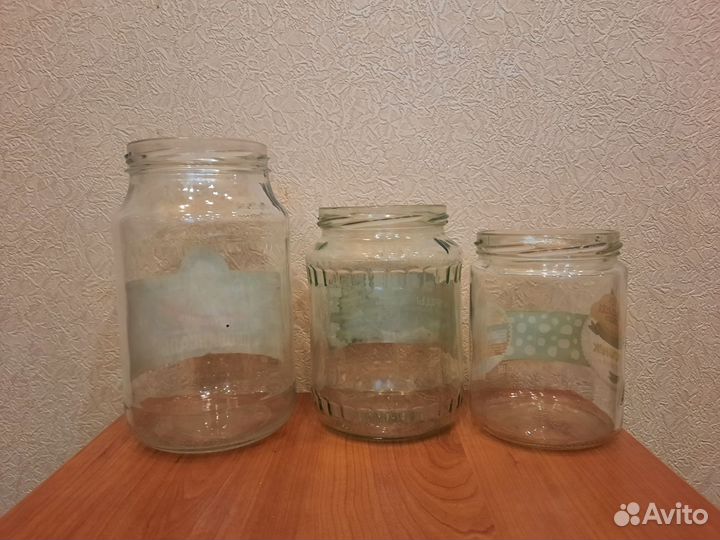 Стеклянные банки 0.5 л; 0,7 л; 1 л; 3 л